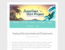 Tablet Screenshot of americandebtproject.com